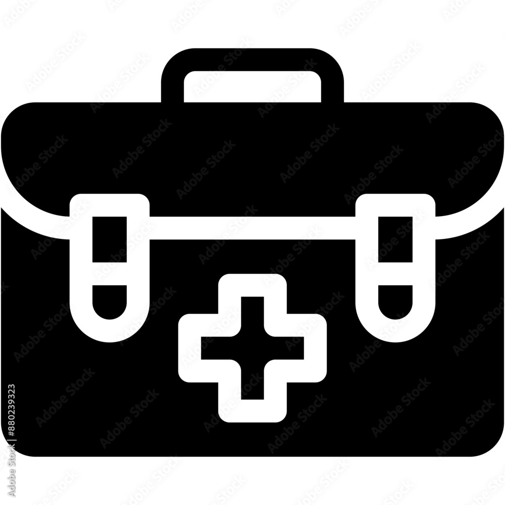 Vector Icon bag, first aid kit, first aid bag, first aid, healthcare and medical Icon Vector Icon bag, first aid kit, first aid bag, first aid, healthcare and medical Icon