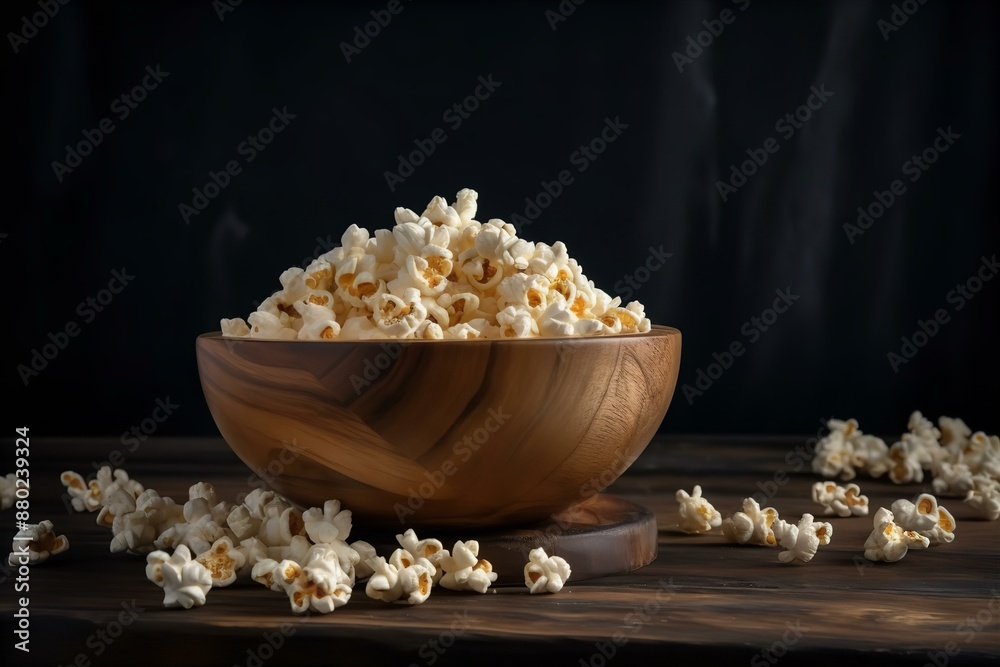 A Wooden Bowl of Salted Popcorn on an Old Wooden Table, wooden bowl, salted popcorn, old wooden table, snack, popcorn, rustic, vintage, food, salty snack, wood grain A Wooden Bowl of Salted Popcorn on an Old Wooden Table, wooden bowl, salted popcorn, old wooden table, snack, popcorn, rustic, vintage, food, salty snack, wood grain