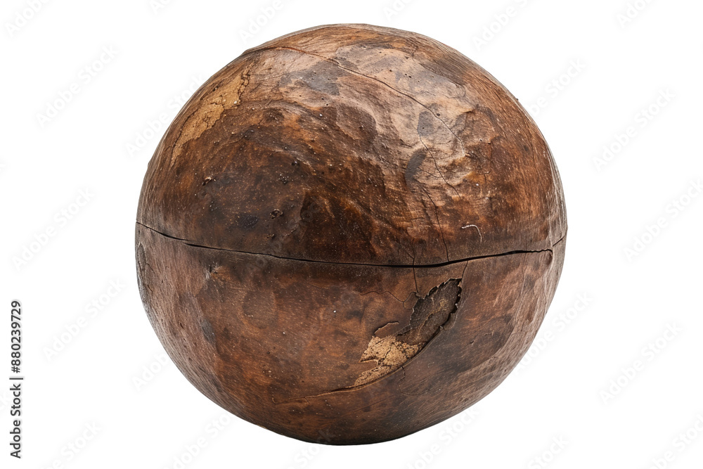 A macadamia nut isolated on transparent background