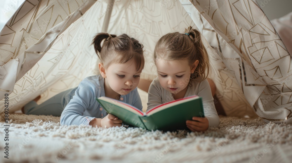 The Children Reading Together The Children Reading Together