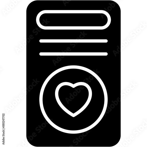 service, social, woman card, love Icon