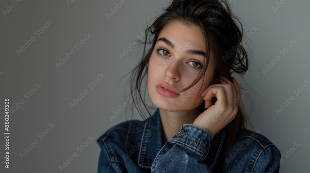 The young woman in denim