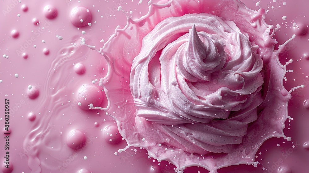Pink Whipped Cream Splash Pink Whipped Cream Splash