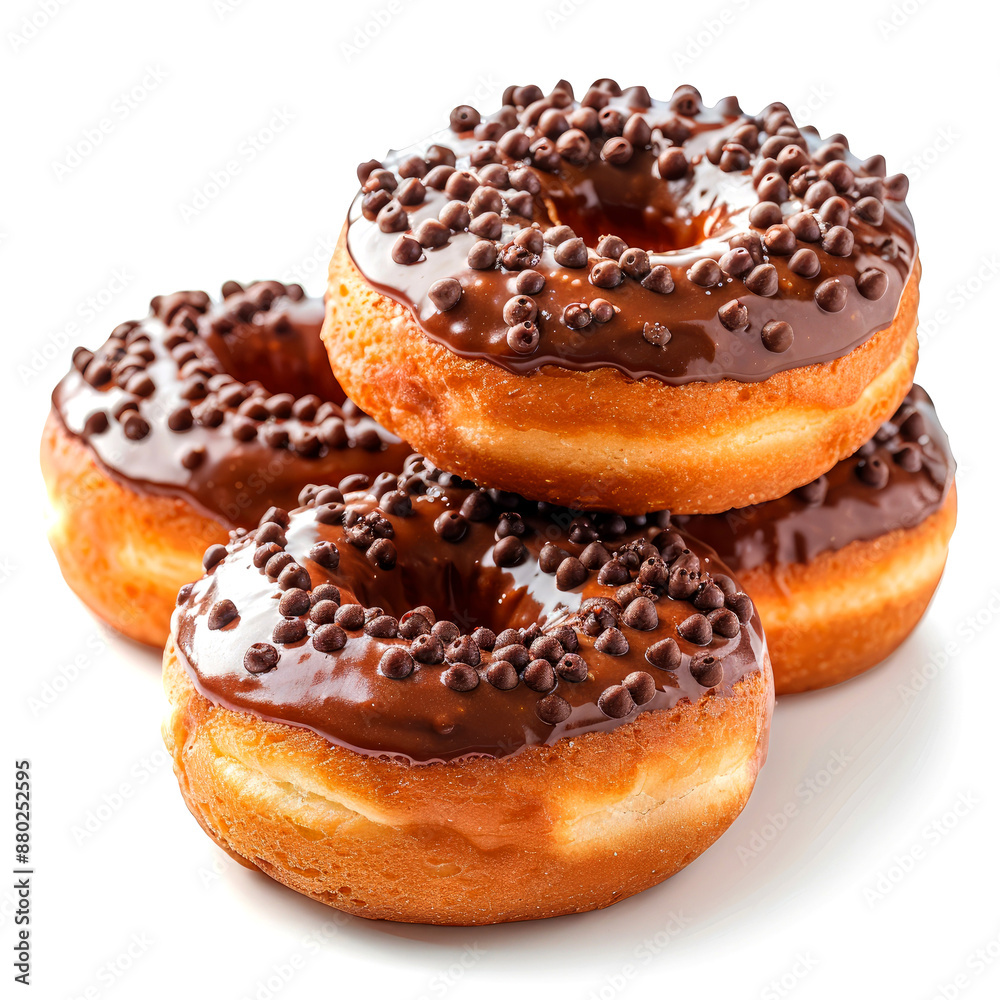 delicious donates on white background