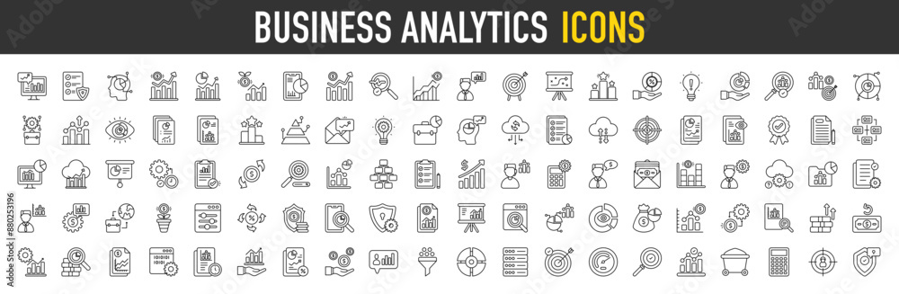 Business Analytics icon set with Business Analytics, Analytical Thinking, Policy, Growth, Business Chart, Stock Market, Manager, Strategic Plan, Reward, Mobile Analytics vector illustration. Business Analytics icon set with Business Analytics, Analytical Thinking, Policy, Growth, Business Chart, Stock Market, Manager, Strategic Plan, Reward, Mobile Analytics vector illustration.