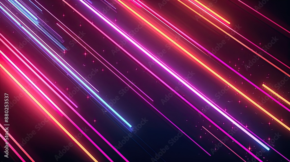 Dark mode template with neon lines, great for night-themed presentations. Dark mode template with neon lines, great for night-themed presentations.