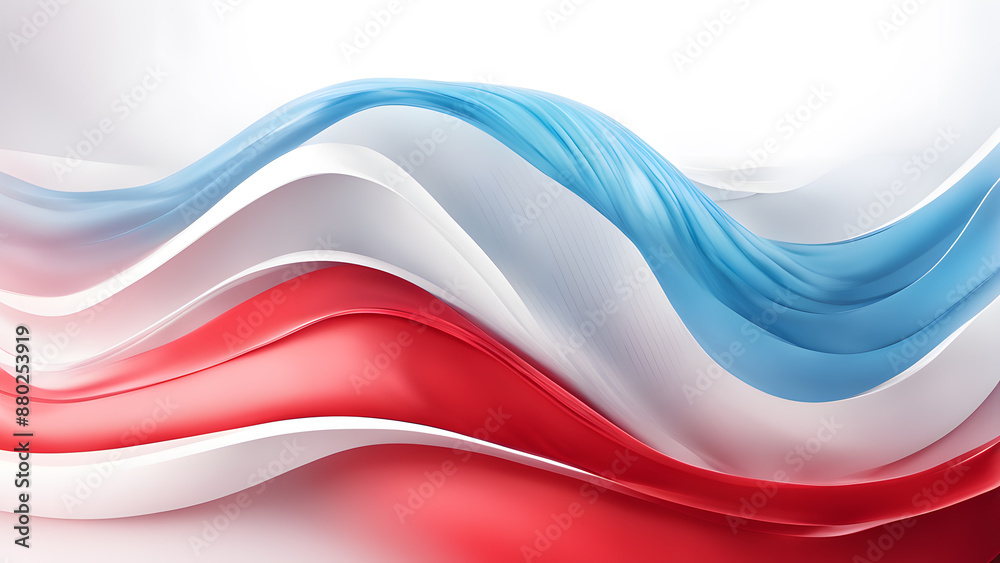 A wave of red, white and blue colors A wave of red, white and blue colors