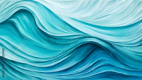 The image is a blue wave with a lot of detail