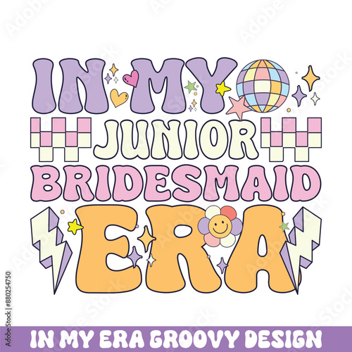 In my junior bridesmaid era groovy retro designs
