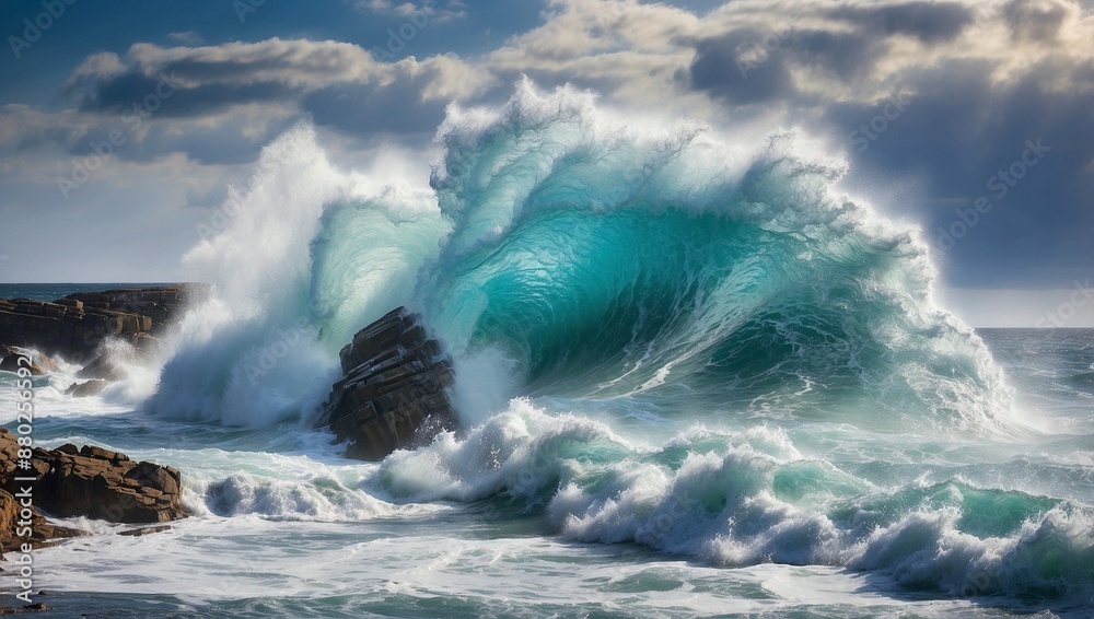 Obraz premium storm on the sea