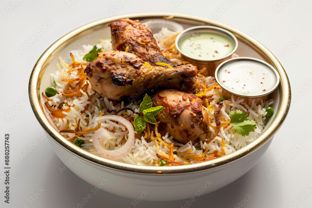 a bowl of food with chicken and rice a bowl of food with chicken and rice