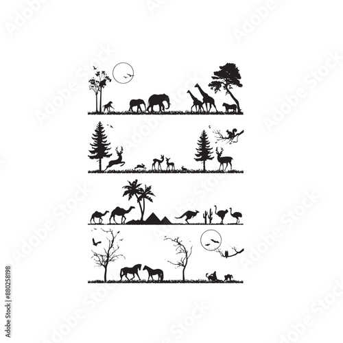 set of elements for design