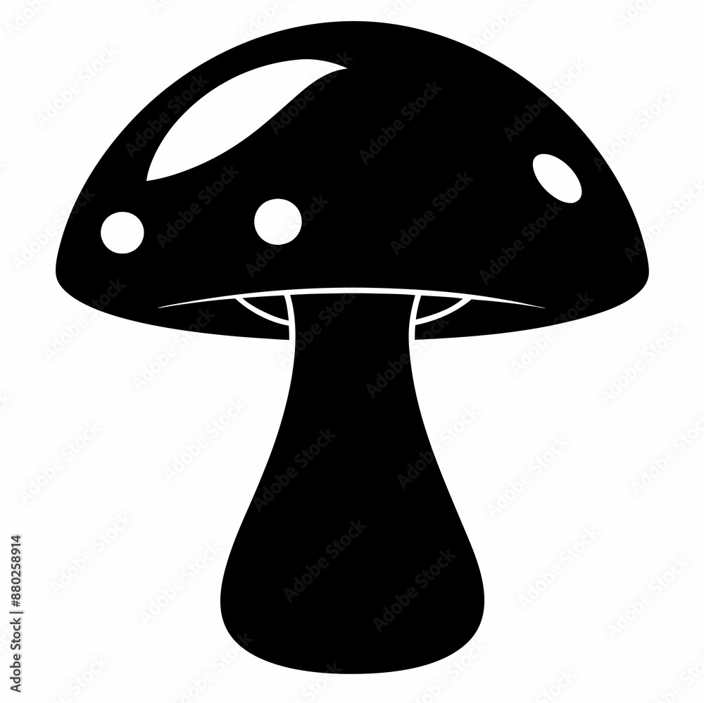 Mushroom  house vector illustration, mushroom vector art, halloween mushroom house silhouette, mushroom vector art