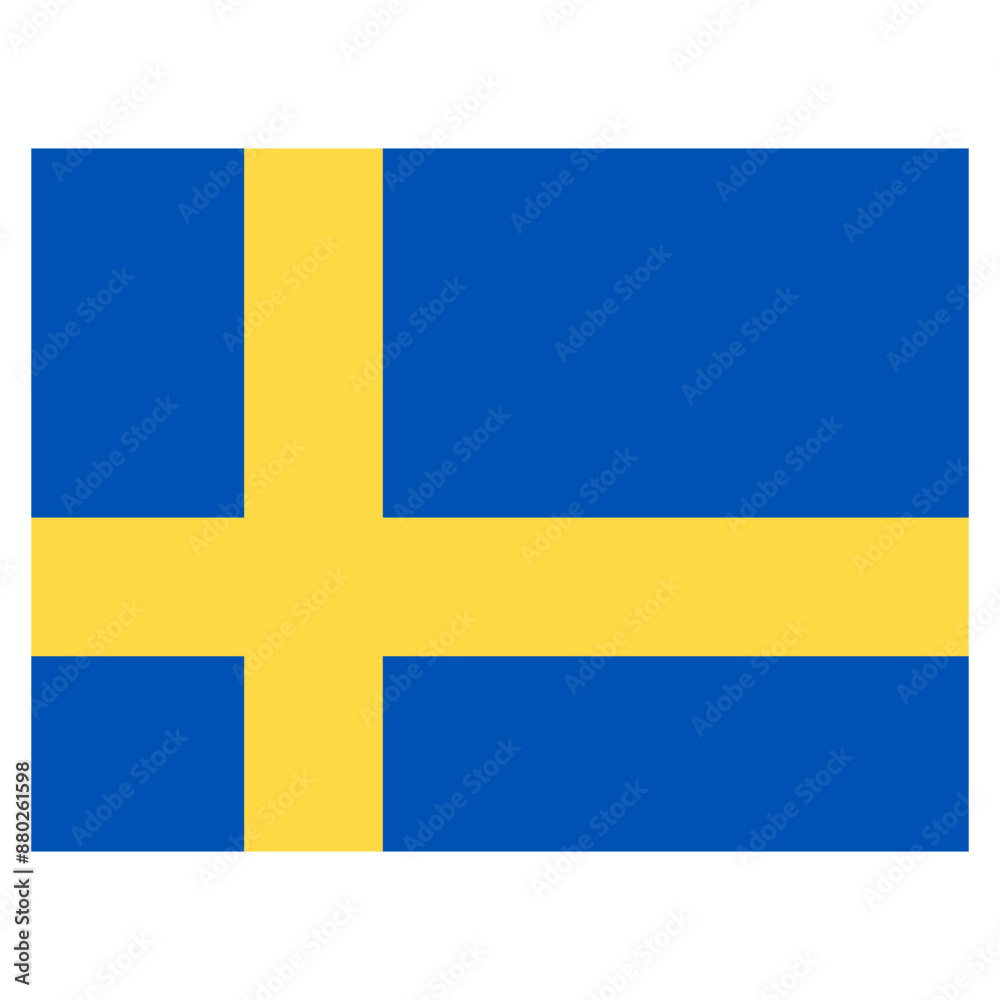 Obraz premium Vector Icon for Sweden, country, national, flag, world flag