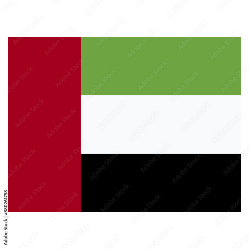 Vector Icon for United Arab Emirates, country, national, flag, world flag Vector Icon for United Arab Emirates, country, national, flag, world flag