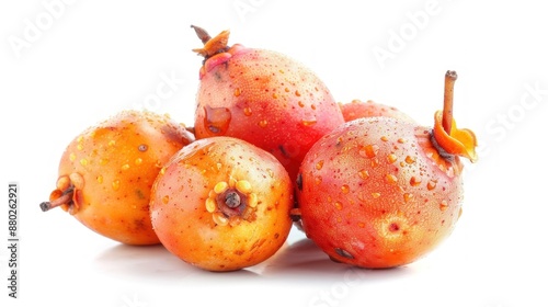 Ilama fruit on white background ,  photo