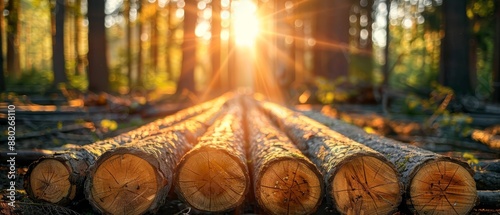 The wood industry tree pruning, timber trade, and various wood product production, Tree pruning, Timber trade and wood products