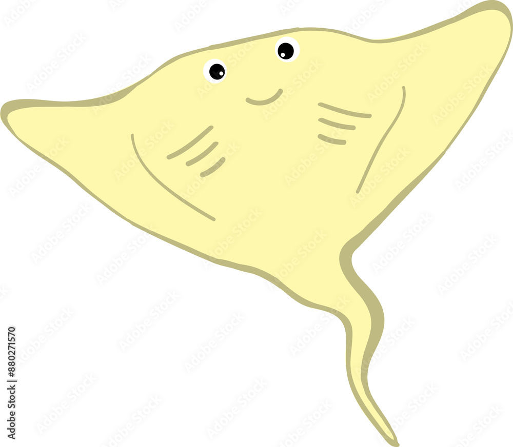 cute whale cartoon, sea animal