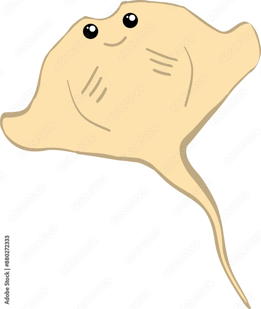 cute stingray cartoon, fish sea animal. cute stingray cartoon, fish sea animal.