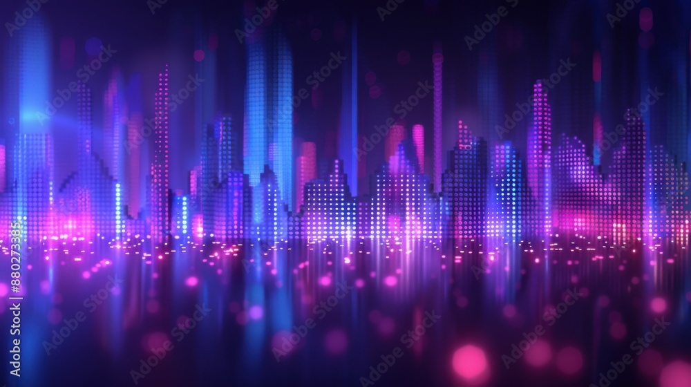 abstract digital sound equalizer. Linear wave-like sound. abstract digital sound equalizer. Linear wave-like sound.