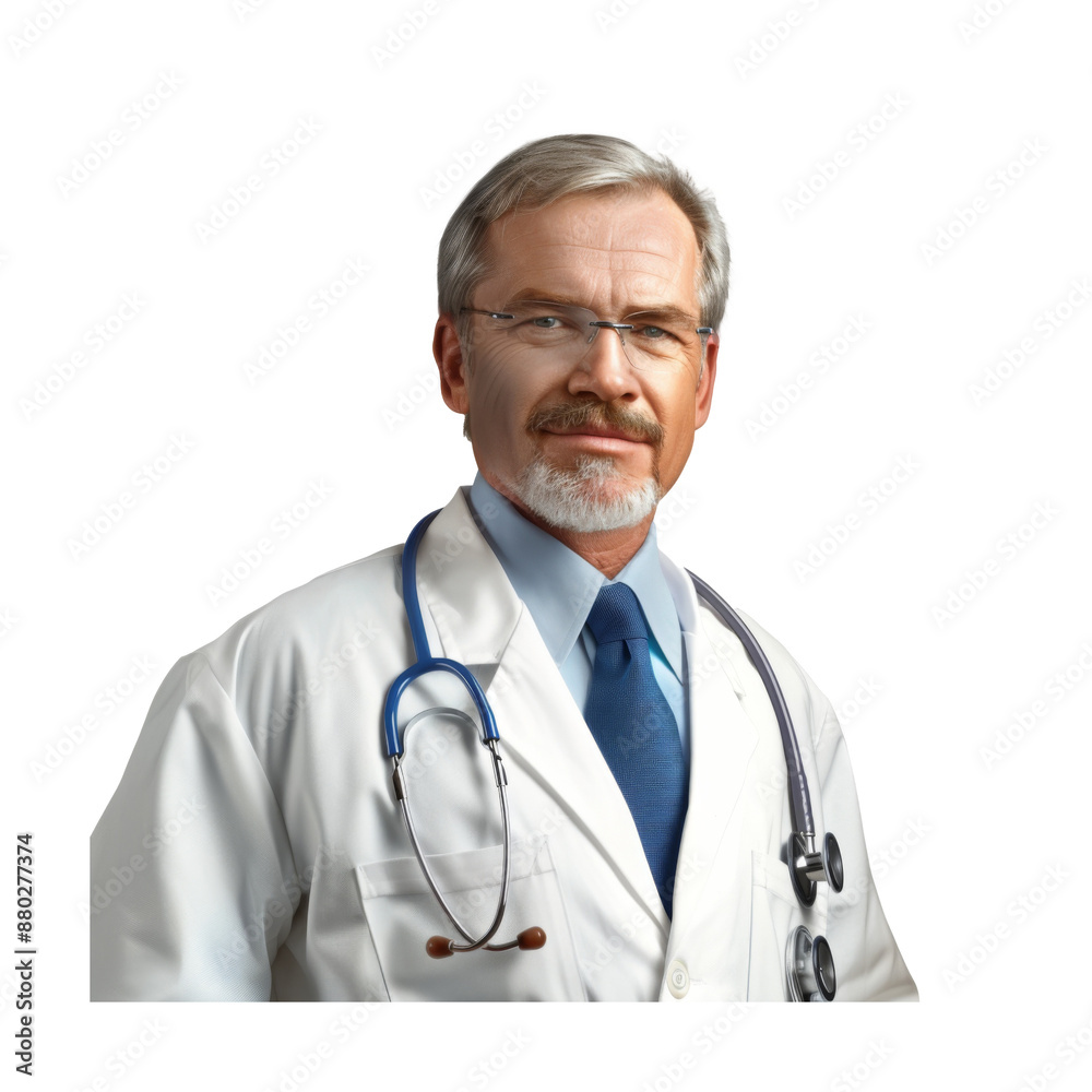 Fototapeta premium Doctor isolated on transparent background