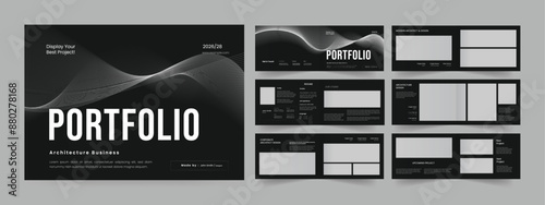 landscape portfolio template photography portfolio brochure layout design.