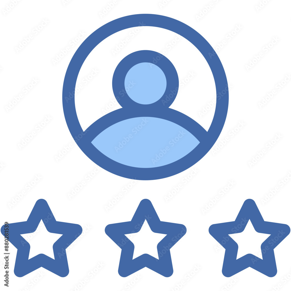 Vector Icon Feedback, rating, user, star Vector Icon Feedback, rating, user, star
