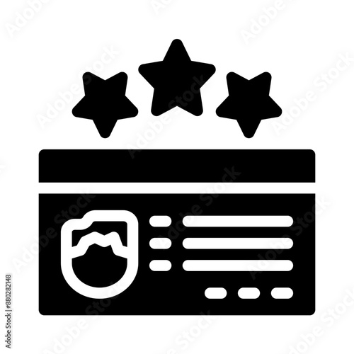 loyalty program glyph icon