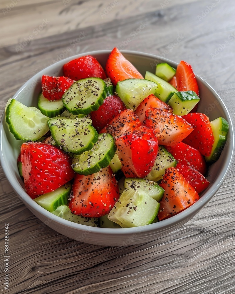Strawberry Cucumber Salad Strawberry Cucumber Salad