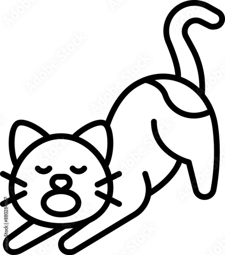 Cat sleep icon