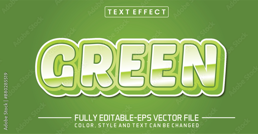 Green text editable style effect Green text editable style effect