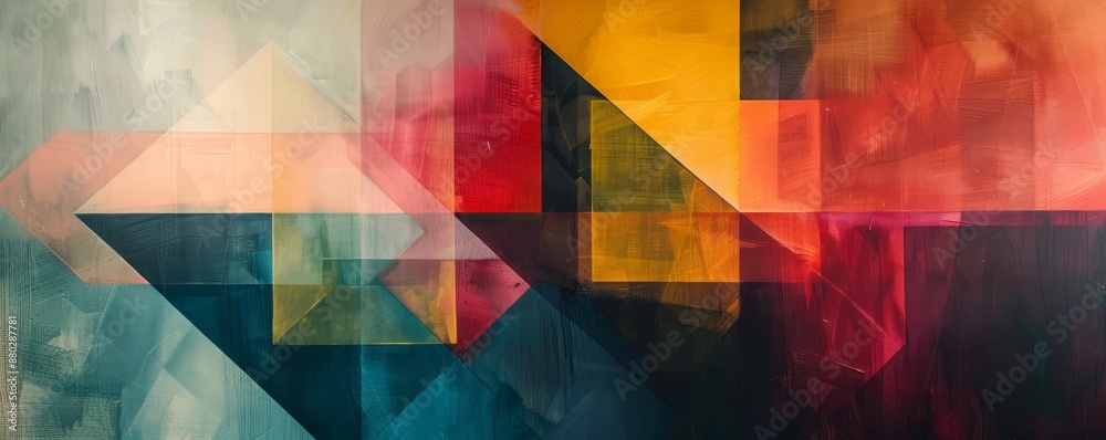 A series of geometric shapes overlapping and intersecting, creating a sense of movement and dynamism. A series of geometric shapes overlapping and intersecting, creating a sense of movement and dynamism.