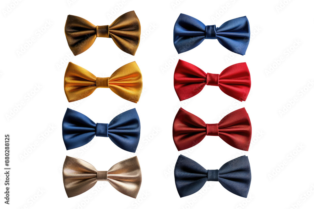 Bow ties isolated on transparent background Bow ties isolated on transparent background