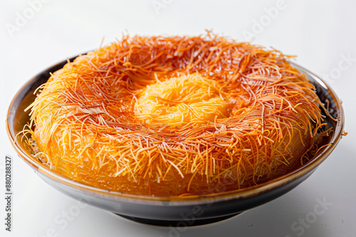 a bowl of food with cheese and other toppings photo