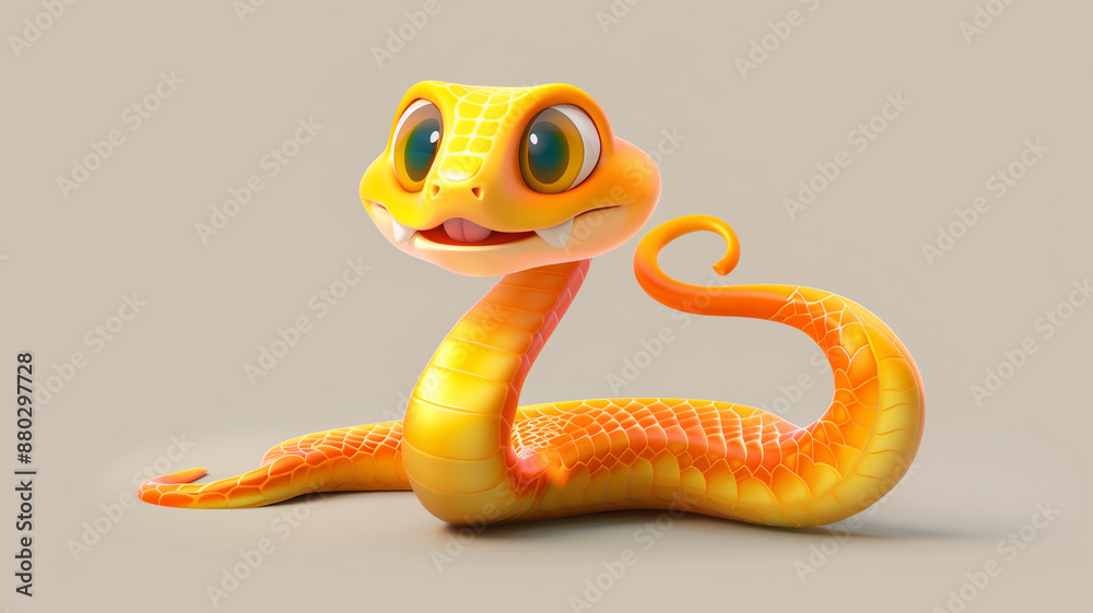 Fototapeta premium snake in the form of a snake