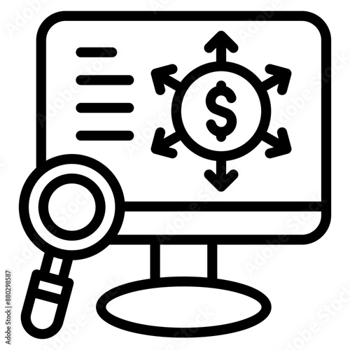 Expense Tracking Icons For Design Elements 