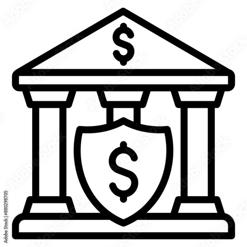 Overdraft Protection Icons For Design Elements 