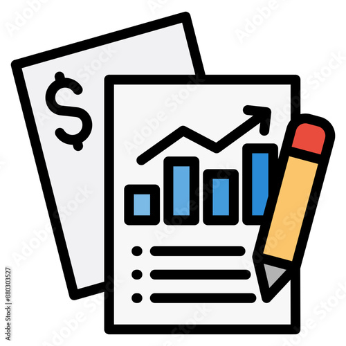 Income Statement Icons For Design Elements 