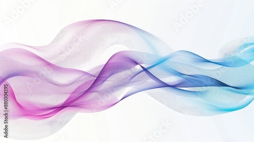 Modern abstract waves in colorfull white, suitable for business themes.