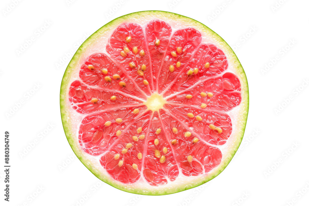 Guava fruit slice isolated on transparent background Guava fruit slice isolated on transparent background