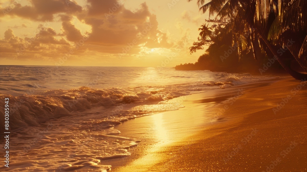 Naklejka premium SunsetBeach