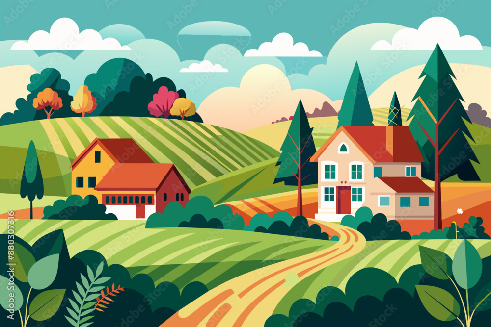 Tranquil Home Views in the Embrace of Nature Tranquil Home Views in the Embrace of Nature