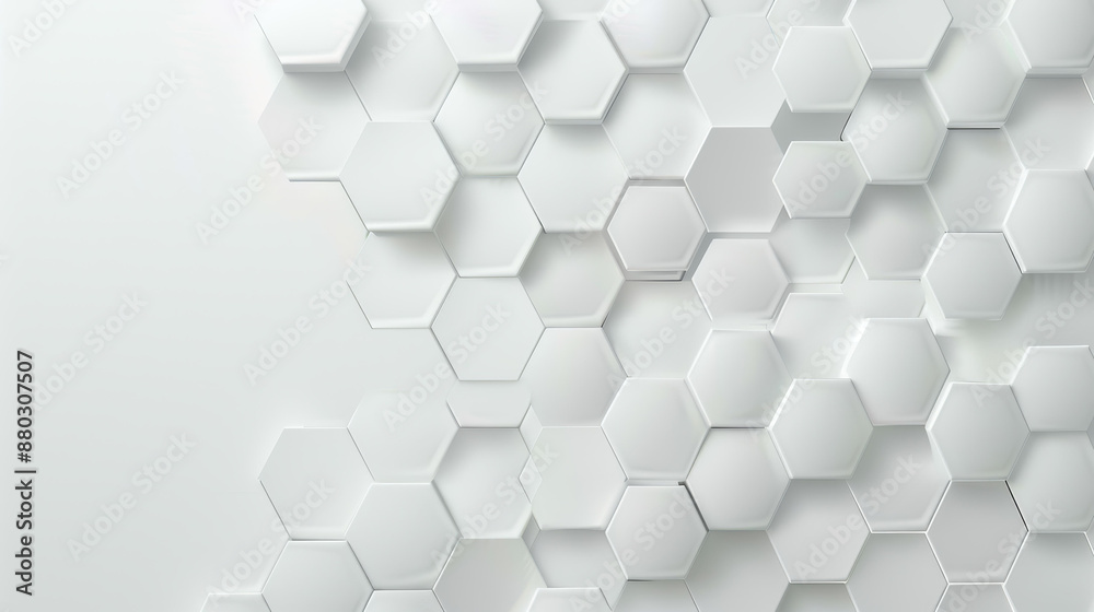 Stunning white hexagon wallpaper, 3D rendering for modern designs, abstract and elegant aesthetics. Stunning white hexagon wallpaper, 3D rendering for modern designs, abstract and elegant aesthetics.