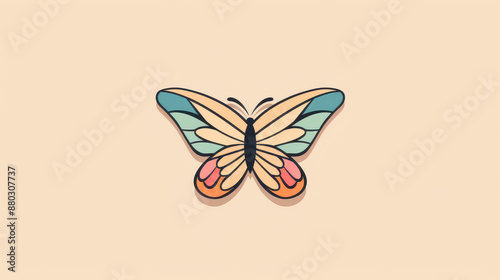 Wallpaper Mural Elegant butterfly fashion vector logo design for a creative and unique brand identity. Torontodigital.ca