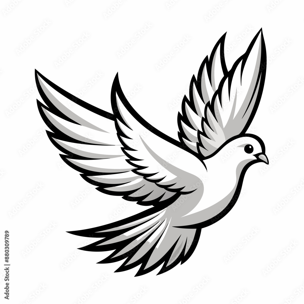 Fototapeta premium dove of peace vector