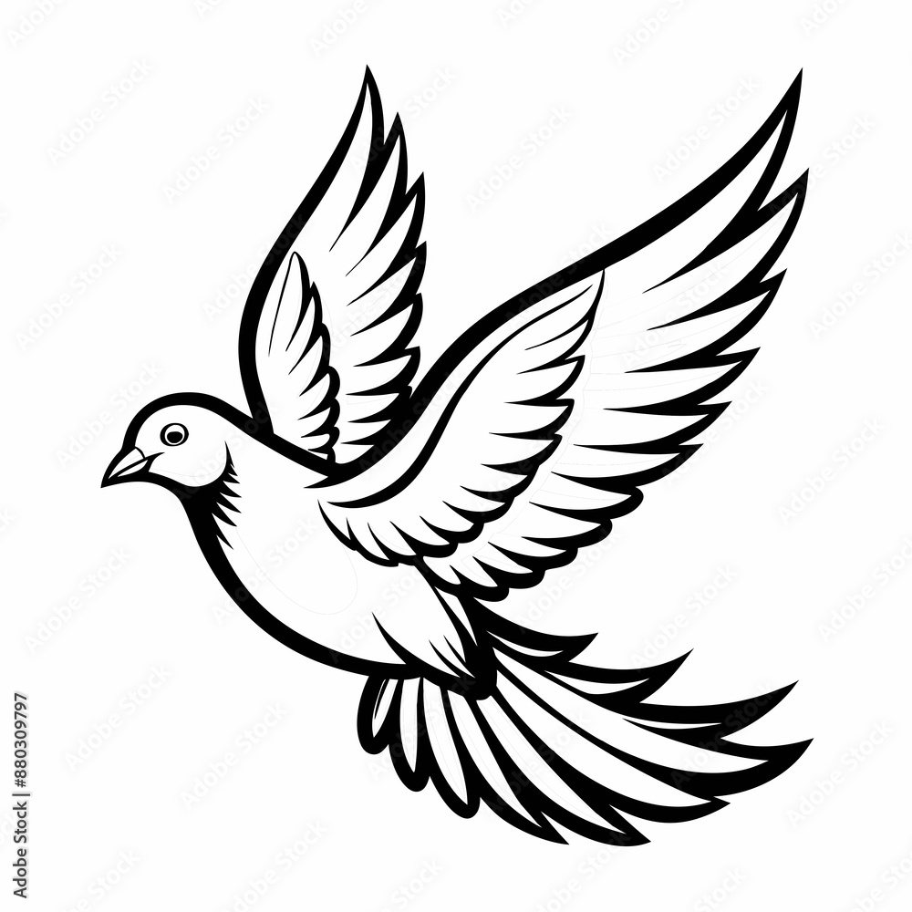 Obraz premium dove of peace vector