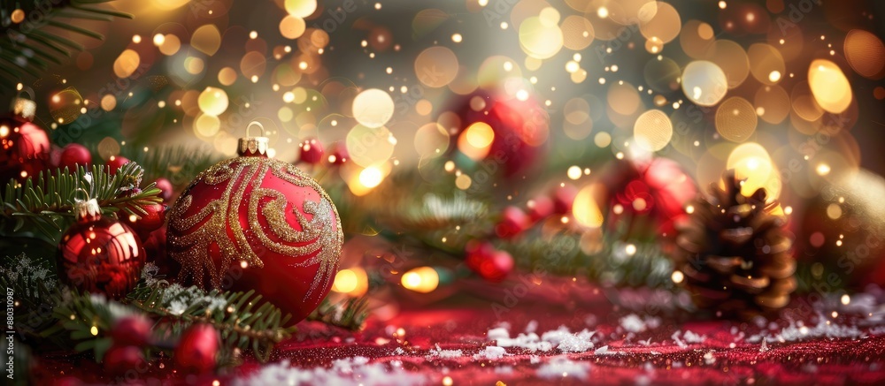 Festive background with a merry Christmas theme and copy space image. Festive background with a merry Christmas theme and copy space image.