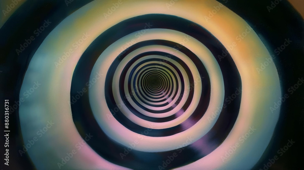 Fototapeta premium An abstract concentric circles