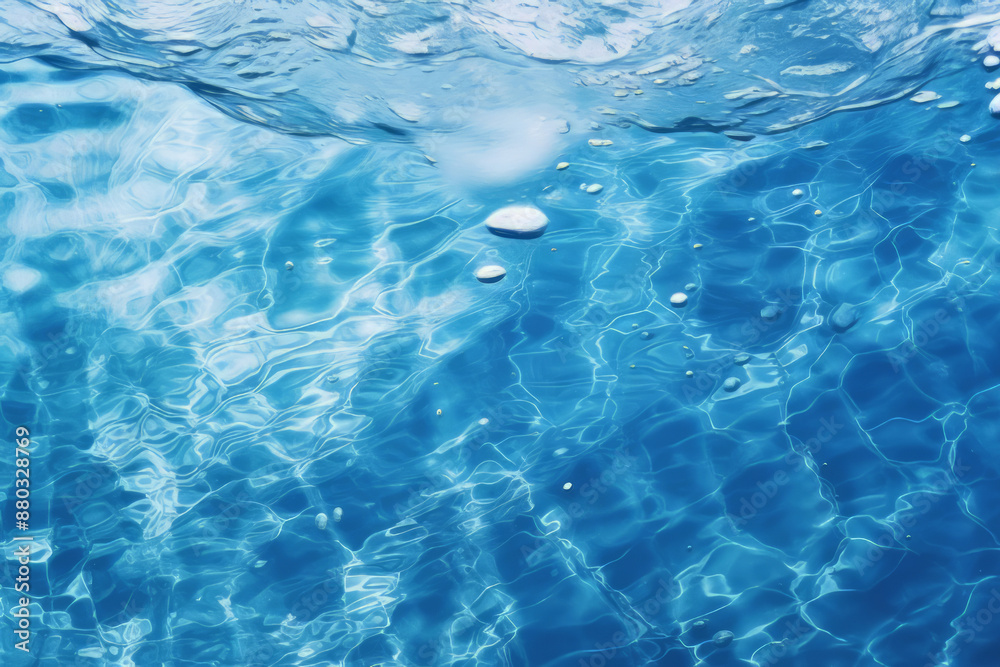 Processed collage of blue water waves texture in sunlight. Background for banner, backdrop Processed collage of blue water waves texture in sunlight. Background for banner, backdrop
