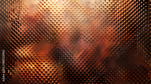 metal background, cooper backdrop, texture with dots